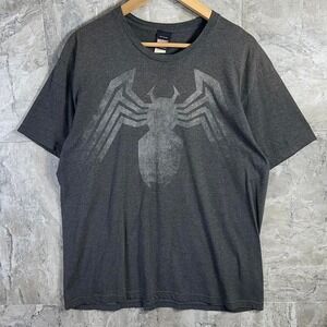 Vintage Marvel Venom Spider Logo T-Shirt Black Mad Engine Men's Size XL